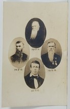 RPPC Portraits of One Gentleman Different Stages of Life 1856-1904 Postcard N9 - £69.50 GBP