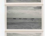 3 Outrigger Canoe Race Photographs Hawaii 1940&#39;s - $26.73
