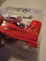 NOS Vintage McDonalds Red Ronald McDonald Clown Shoe Antenna Topper, NIP - £10.22 GBP