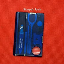Blue Victorinox Swiss Army SwissCard Lite with red light, Translucent Blue - £26.68 GBP