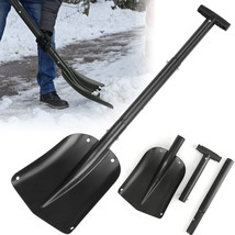 33&quot; Outdoor Aluminum Snow Shovel Kit Portable Snow Garden Beach Shovel C... - £35.30 GBP