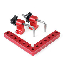 120mm Woodworking L Shaped Clamping Square Carpenter Square Ruler Fixture x 2PCS - £16.96 GBP