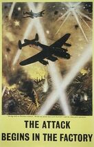 WW2 World War 2 Propaganda Poster Art Print Metal Sign 12x8in Vintage Ol... - $34.85 CAD