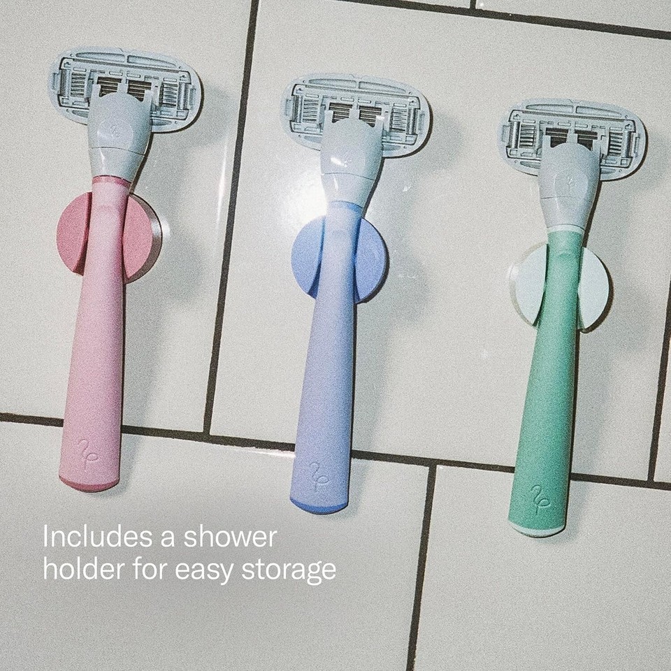 Luxury Women’s Shaving Set: 5-Blade Razor with Foaming Gel & Shower Holder Item image 8