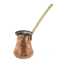 VTG Hammered Copper Turkish Coffee Pot Ladle w/ Long Brass Handle Hand Crafted - $24.99