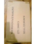 Non Woven Face Masks 3ply 2,000 PCS (Blue &amp; White) NON SURGICAL - $42.70