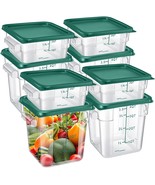 Suclain 8 Pcs Food Storage Container With Lids Set 2Qt And 4Qt Square, G... - $77.97