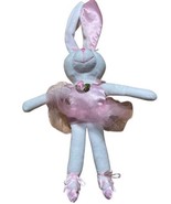 Burton &amp; Burton Plush Pink Ballerina Dance Bunny Rabbit Stuffed Animal Tutu - £11.62 GBP