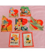 cool lot of 7 adorable 1930&#39;s Valentines Day cards VC003 - $20.00