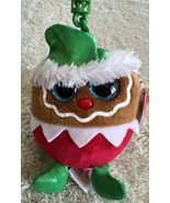 NEW Ty Baby Beanies FRUITCAKE Holiday Gingerbread Man 3.5&quot; Ornament Plus... - $9.31