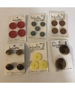 La Petite Buttons Lot Of 6 Cards Packs J1 - $17.81