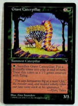 Giant Caterpillar - Visions Edition - 1997 - Magic The Gathering - $1.49