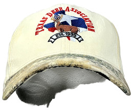 NOS Texas Deer Association Camouflage Strapback Ball Cap Embroidered Logo Hat - £9.73 GBP