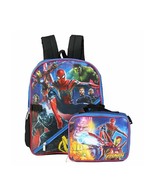 Marvel Boys&#39; Avengers Infinity Wars 16&quot; Backpack with Lunch Box, Blue SH... - $26.96