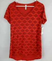 NWT Lularoe Classic T Red With Diamonds Design Size XS - £12.14 GBP