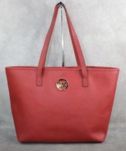 Michael Kors Large Saffiano Leather Tote Bag Red Gold - £27.95 GBP