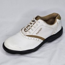 FootJoy GreenJoys Golf Shoes Womens 7.5 M White Leather Soft Spike Cleats 48762  - £17.40 GBP