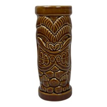 Tiki Mug for Tiki Farm By Drew Brophy Brown Glaze Kalifornia Ku 2003 7&quot; U34 - $23.38