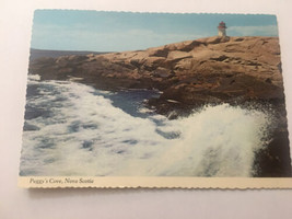 Vintage Postcard Unposted Lighthouse &amp; Surf Peggy’s Cove Nova Scotia Canada - £1.87 GBP