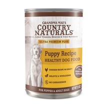 Grandma Mae&#39;s Country Naturals Puppy Recipe Wet Dog Food Chicken, 13oz. (Case of - £64.85 GBP