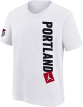 NWT youth M/medium Nike air Jordan Portland Trail Blazers Tee Shirt jumpman - £15.21 GBP