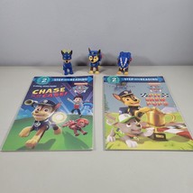 Paw Patrol Lot Winter Rescue Action Pack Chase Figure &amp; Books with Stick... - $15.62
