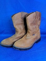 Justin Boots Western Junior Roper Leather Youth Sz 4 D Work Boots 4782Y ... - $37.39