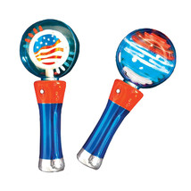 Supersphere American Flag LED Light Show Rotating Display Party Decoration - $605.35 MXN