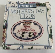 Longaberger 1997 Mother's Day Timeless Memories Basket Tie-On - $3.99