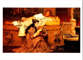 Postcard Art The Bouquet Sir Lawrence Alma-Tadema  London 6.25 x 4.75 - $4.95