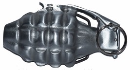 HAND GRENADE BELT BUCKLE - MADE IN THE USA - SILVER - Veteran Owned Busi... - £16.21 GBP