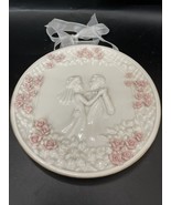  PRINCESS HOUSE &quot;FIRST DANCE&quot; IVORY PINK ROSES WEDDING PLATE -EUC - £13.62 GBP