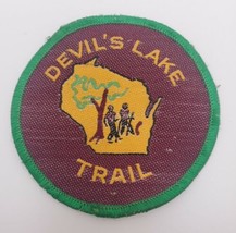 Devil&#39;s Lake Trail Wisconsin Vintage Round Patch 3&quot; - £13.29 GBP