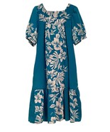 Royal Creations Short Muu Mui Zipper Turquoise Green Size L Hawaii Aloha... - $535.13 MXN