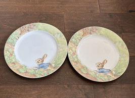 Beatrix Potter Peter Rabbit Easter Dinner Plates Set of 2 New Spring Garden - $39.97