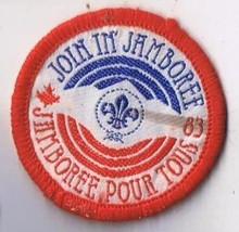 Boy Scouts Of America Patch Join In Jamboree Quebec 1983 - £2.84 GBP