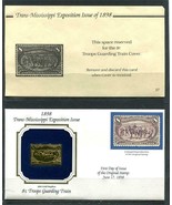 USA Gold Replica(22 kt surface)Original stamp 1898 8c Troops Guarding Tr... - £3.87 GBP