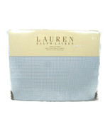  Ralph Lauren One Twin Flat Sheet Georgica Garden Sanabel Blue Gingham - £38.58 GBP