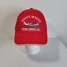 Mens Rusty Myers Flying Service Red Adjustable Hat by Kay Jet - £11.79 GBP