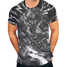 Yakuza Tattoo The Lighting Dragon Design full print 3D t shirt tee - £19.86 GBP