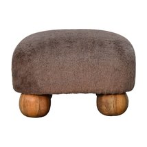 Artisan Furniture Mocha Faux Fur Nordic Footstool - £166.41 GBP