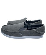 Reef Cushion Matey Gray Casual Canvas Slip On Shoes Cork Mens Size 8.5 - £42.52 GBP