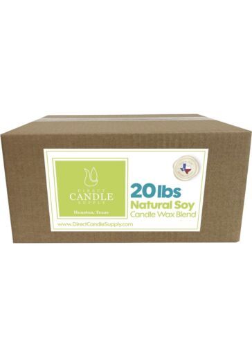 Primary image for Soy Natural Wax Blend 20 LBS Candle making High Fragrance formulation Dented Box