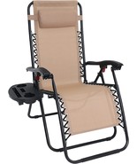Abccanopy Zero Gravity Adjustable Reclining Patio Chair Lounge Chair Wit... - £92.14 GBP