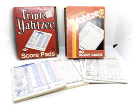 Yahtzee Vintage Mix Of Various Mixed Years Partial Score Card Pads Booklets - $9.90