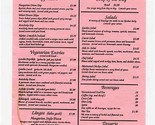 Side St. Cafe Menu Hungarian Cuisine Homberg Drive Knoxville Tennessee 1... - £14.02 GBP