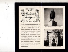 Halifax, Nova Scotia Vintage 1950&#39;s Map and Information on its History - $4.90