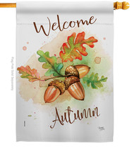 Welcome Autumn - Impressions Decorative House Flag H113095-BO - £32.92 GBP