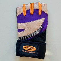 new Leather Workout / weight lifting / Gym Exercise Training gloves, Blk / Or  - $33.59 CAD
