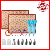 Versatile Nonstick Macaron and Cookie Baking Kit - 16 Pieces with Piping... - $575.98 MXN